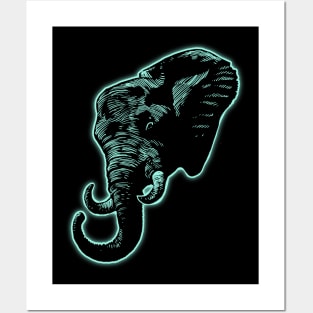 Elephant Light1 Posters and Art